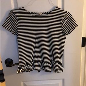 J crew peplum shirt